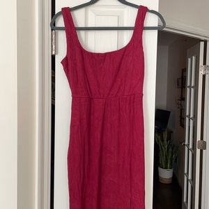 Cupshe Burgundy Dress Sz Med NWT